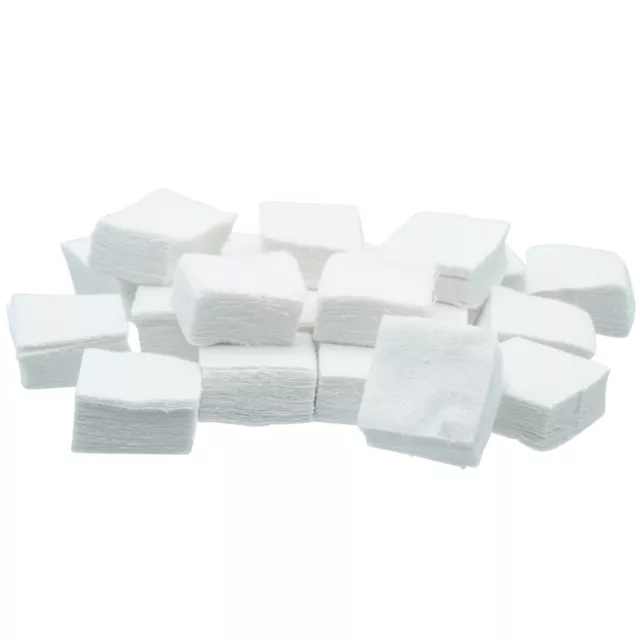 50 Reinigungspads aus Baumwolle weiß, 30 x 30 mm - 10 Stück