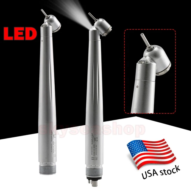 NSK Style Dental 45 Degree LED E-generator Surgical High Speed Handpiece 2/4Hole