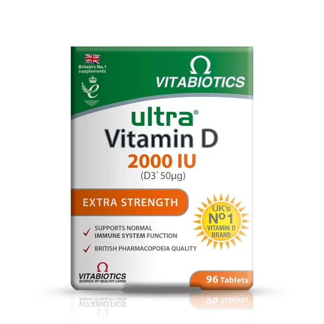 VITABIOTICS ULTRA Vitamin D 2000Iu 96Tablets £9.35 PicClick UK