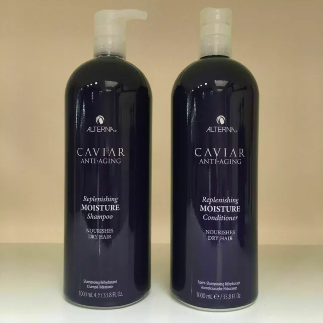 ALTERNA CAVIAR ANTI-AGING Replenishing Moisture Shampoo and Conditioner ...