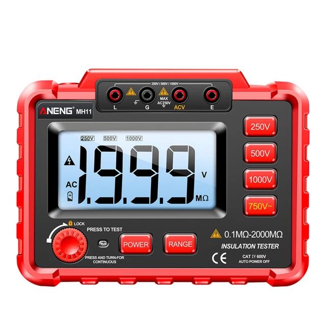 Bm500a 1000v Lcd Probador De Resistencia Digital Aislamiento | Cuotas