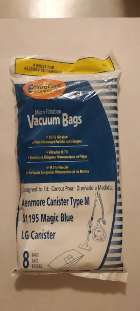 8 Bags Each * Kenmore Type M Canister Vacuum Cleaner