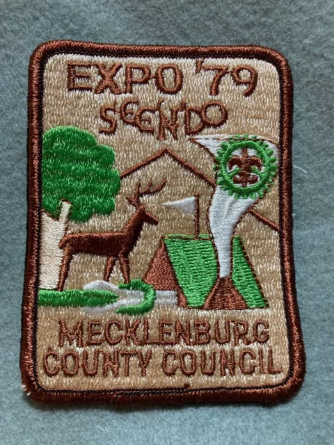 (103)  Boy Scouts -  1979 Mecklenburg County Council Expo / big Buck patch