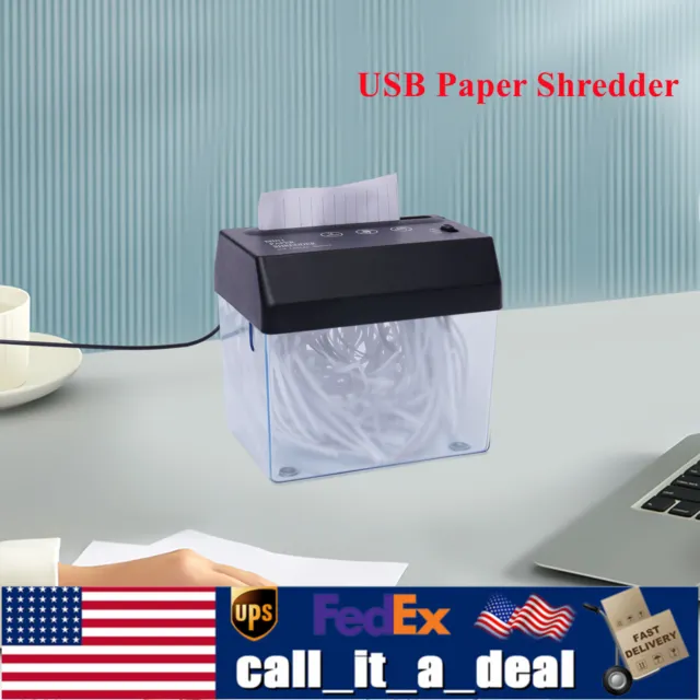 Mini Paper Shredder vertical  Paper Home Office Use for Destroy Paper Sheet USB