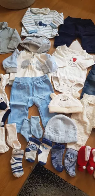 GRAN GANGA Paquete de Ropa Bebé Niño Mezcla Talla 0-6 Meses 36 Artículos COMO NUEVO 3