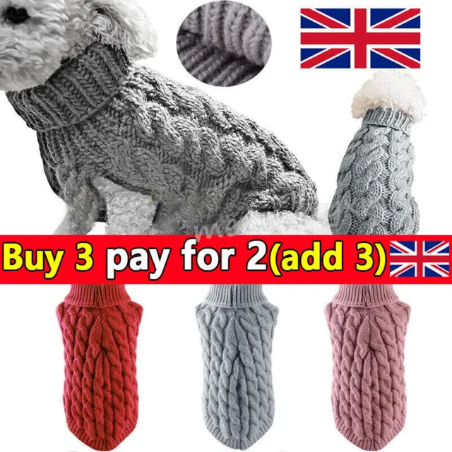Puppy Dog Jumper Winter Warme Knitted Sweater Pet Clothes Dogs Coat*Thermal,Gift