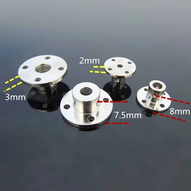 Accouplement Rigide En Aluminium D10L20 - Diamètre 10 Mm, Longueur 20 Mm, Pour Arbres Moteurs De 1 à 6 Mm