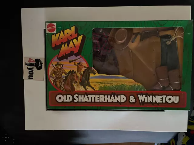 1975 Mib Moc Misb Nib Big Jim Mattel Karl May Cowboy # 9411 Shatterhand Winnetou