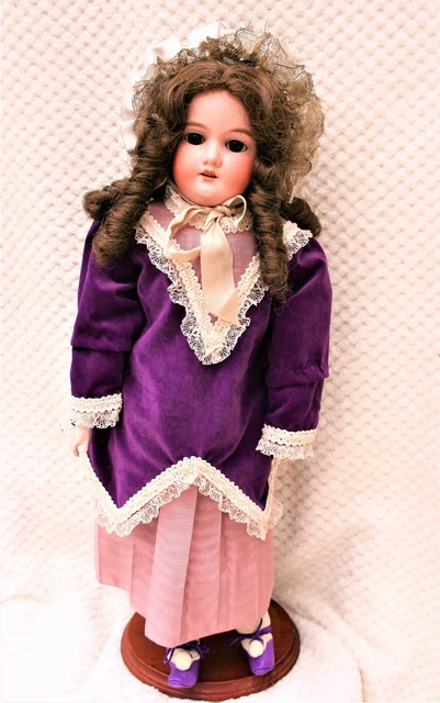 Ancienne Poupée De Mode Tête En Cire, 36 Cm, Années 1900, Fabrication Française