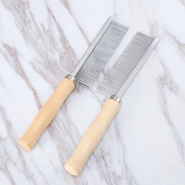 2pcs Pet Kamm Pet Kämme für Katzen Griff Haustier Kamm