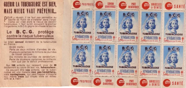 FRANCE - 1948 -  CARNET ANTI TUBERCULEUX - 18e CAMPAGNE NATIONALE - COMPLET AVEC