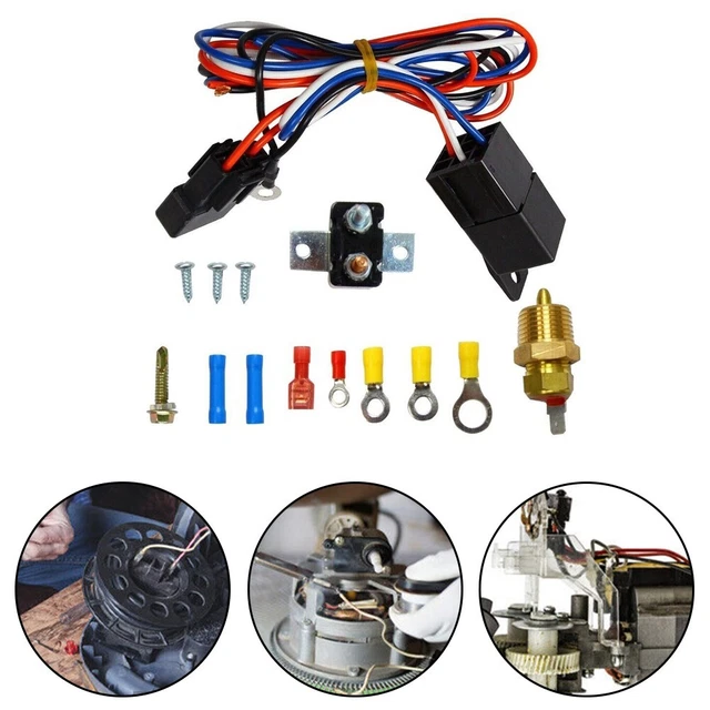 Kit Refroidisseur D'huile 30 Rangées Avec Interrupteur Température 180°F - Universal Pour Chevy, Ford, Dodge, RAM, Jeep, GMC