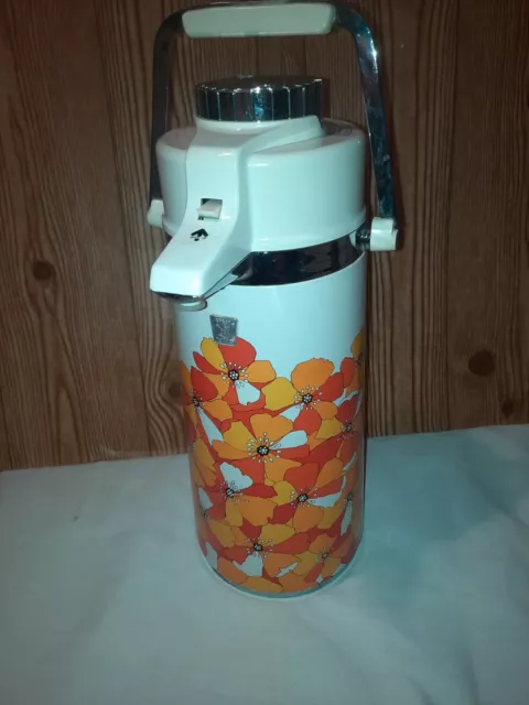 Vintage 70s' Coffee Carafe 1.9L Pump Beverage Drink Dispenser 