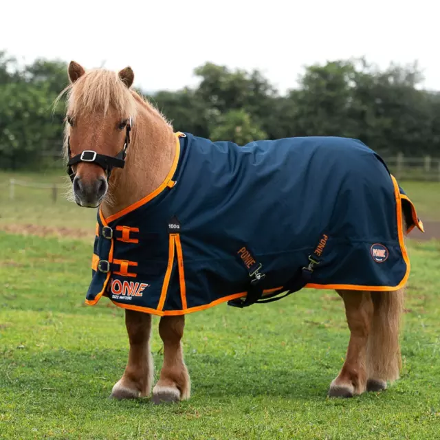 Gallop Ponie Weichenteppich 100d leicht 771Pony marineblau/orange