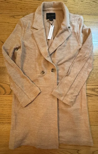 NWT Sanctuary Dallas Double Breasted Coat Women’s Size Medium Classy Lightweight