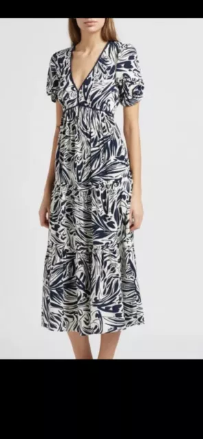 NWOT Ba&sh Cala Midi Beautiful Dress From Neiman’s.  100% Viscose. Size Small