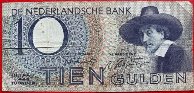 🇳🇱 Niederlande 10 Gulden Banknote 1943