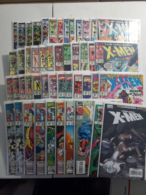 Marvel Comics Uncanny X-Men 48 book lot Key appearances