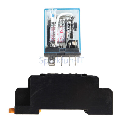 ARIA condizionata 220V Relè di potenza bobina DC12V 8Pin 10A doppio palo Doppio Buttare LY2NJ HH62P HHC68A-2Z Socket Base L 