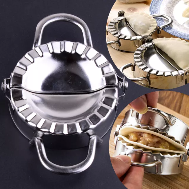 Stainless Steel Wrapper Dough Presser Cutter Dumpling Pie Ravioli Mould Maker Lp