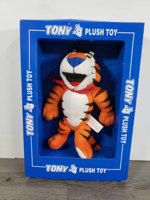 VINTAGE NEW Tony the Tiger Plush Toy 1997 Kellogg's Frosted Flakes Cereal