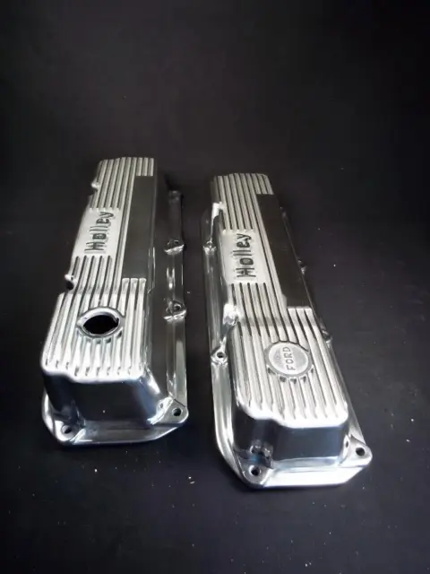 Show Time Holley Ford 351C/351M/400 Aluminum Valve Covers 385 Gorgeous Rare