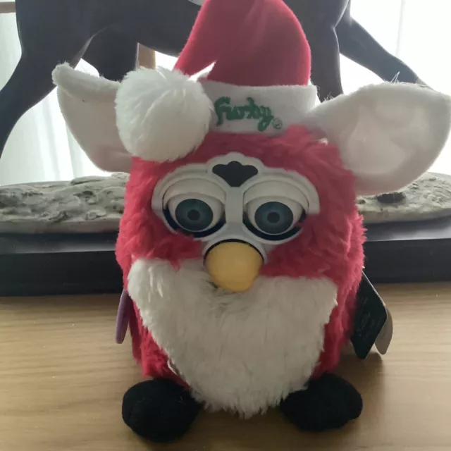 tiger vintage limited edition santa christmas furby 1998.good Condition  Repair