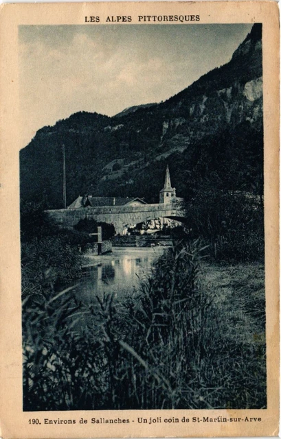 CPA Env. de SALLANCHES - A nice corner of St-MARTIN-sur-ARVE (4399995)