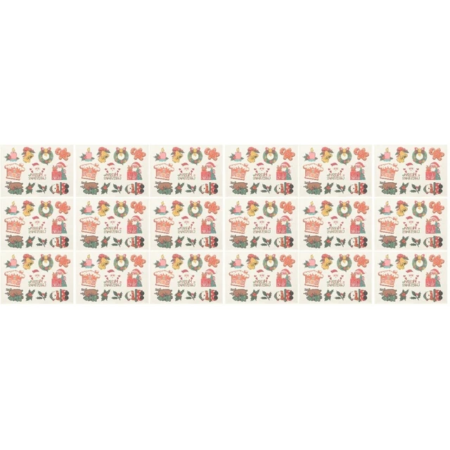 18 Sheets Aufkleber Übertragen Für Weihnachts Atmosphäre Kind Kinderparty