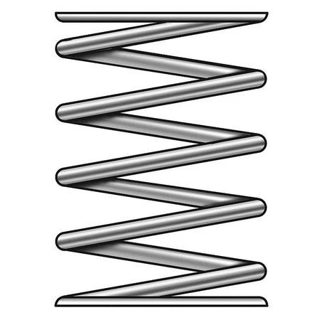 Zoro Select 1Ncd4 Compress Spring,1 1/2X0.038 In,Pk5