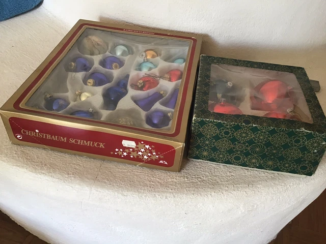 25 Christbaumkugeln, alt, sehr guter Zustand,mit Originalverpackung, weihnachten 3