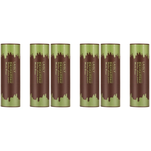 6 piezas esponja para sombrear el cabello sombra polvo delgado para el cabello