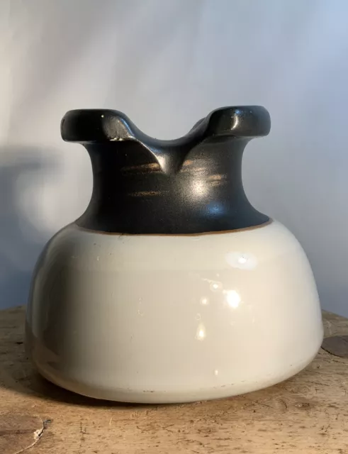Vintage Ceramic/Porcelain Insulator Ceramic Grey And black