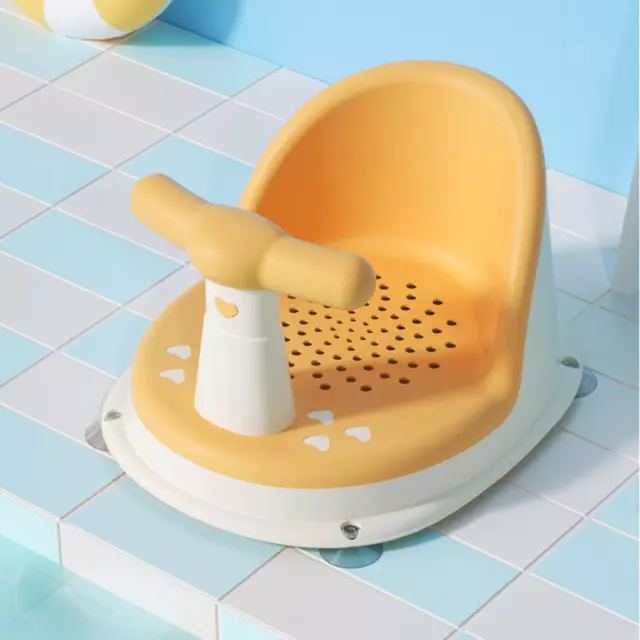 Siège de bain pour bébé, avec support de dossier antidérapant avec ventouses