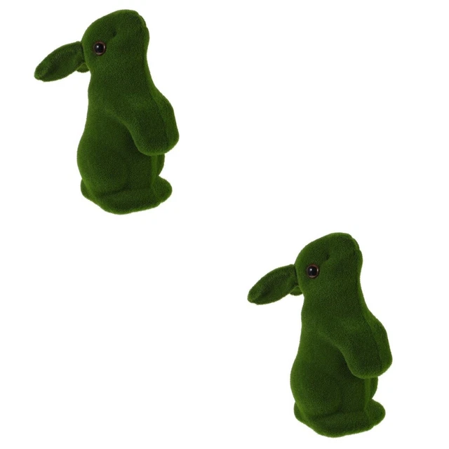 2 pcs Zarte Kaninchen Handwerk Tiered Fach Decor Bunny Tafelaufsatz