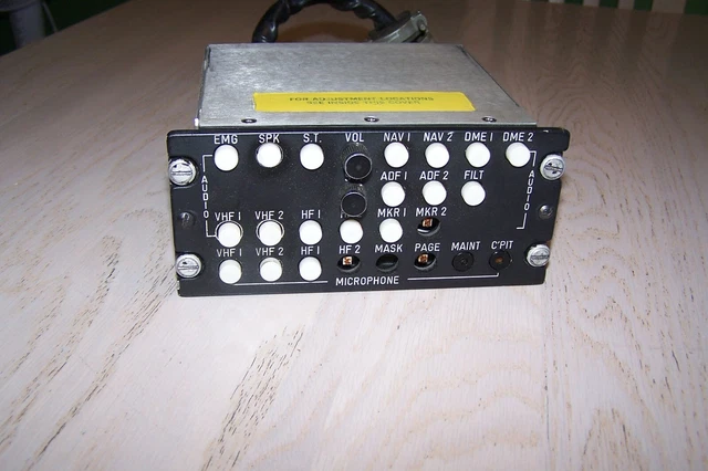 Baker M1045  Audio Panel , Working But Missing Some Push Button Caps