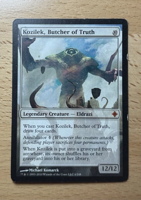Kozilek Butcher of Truth 1x FOIL ROE MTG Rise of Eldrazi Mythic MINT colorless Kozilek Butcher of Truth 1x FOIL ROE MTG Rise of Eldrazi Mythic MINT colorless