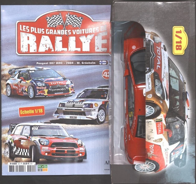 IXO 1/18 Peugeot 307 WRC Rallye Finlande 2004 Gronholm Neuve