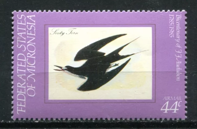 MICRONESIA 1985,  BIRDS BY AUDUBON: "SOOTY TERN", Scott C15, MNH