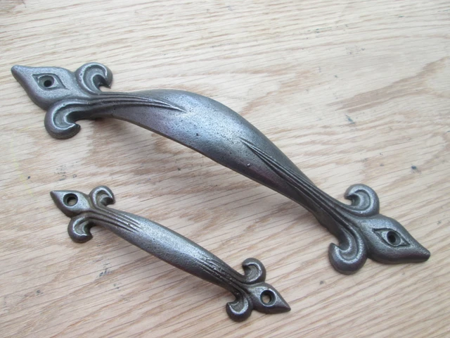 Cast Iron Vintage  Kitchen Cabinet Door Cupboard Drawer Pull Handles