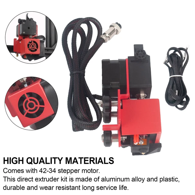 Direct Drive Extruder 1.75mm Aviation for CR-10 CR-10S ENDER3 12/24V S8