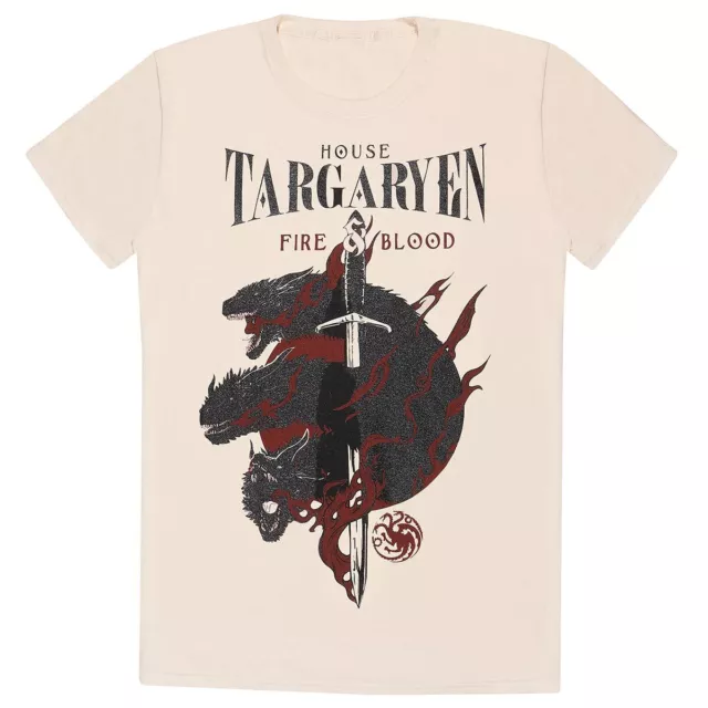 Game Of Thrones House Targaryen officiel T-shirt Hommes unisexe