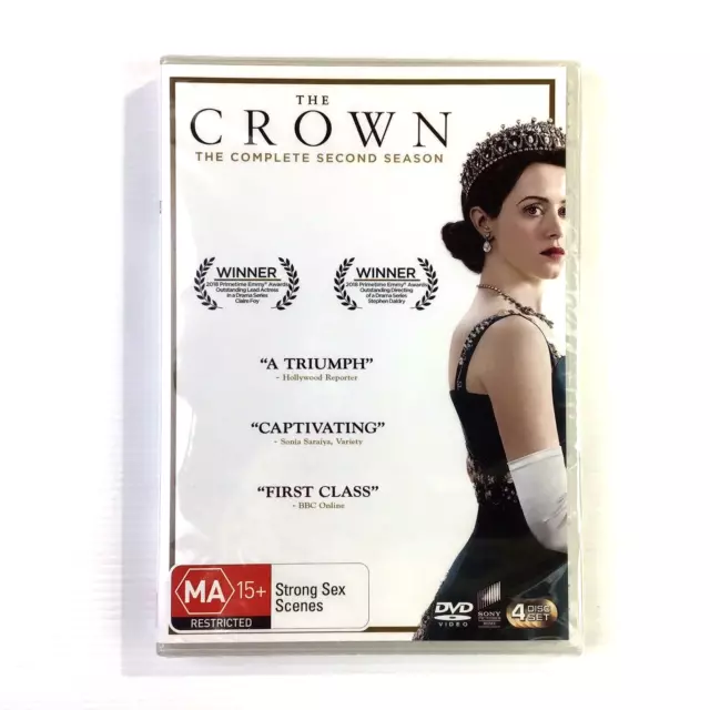 The Crown Complete Season 2 DVD Biography History Drama Claire Foy Brand New R4