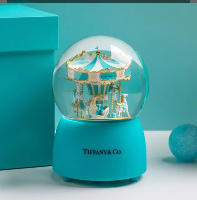 Tiffany snow Music GlobeDecoration regalo speciale palla da neve, giostra