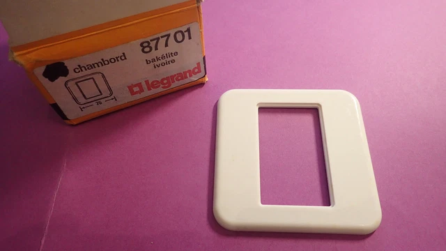 plaque simple Legrand modèle chambord 148 Neuve 87701 877 01 Ivoire