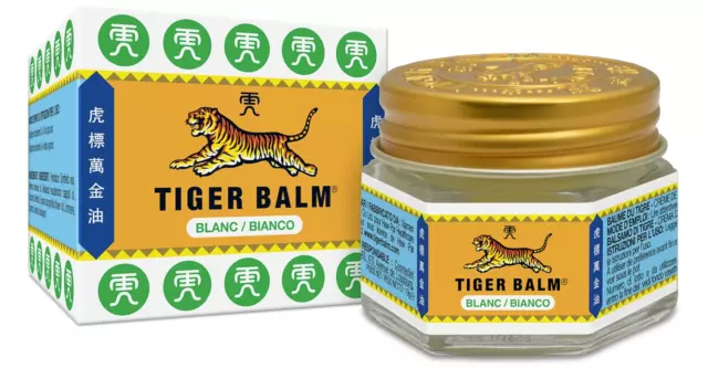 2 x Tiger Balm (White) Super Strength Pain Relief Ointment 21ml Each FREE SHIP