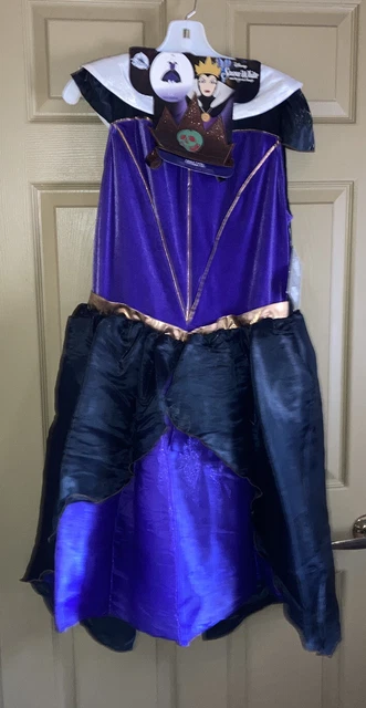 New Disney Store Snow White EVIL QUEEN Costume & Crown Dress Tutu Adult L
