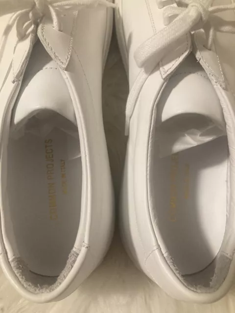 Common Projects Original Achilles Low White Size EU 44 / US 11 Mens Shoes NWOB 3