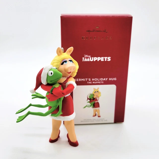 HALLMARK THE MUPPETS Kermit's Holiday Hug Kermit and Miss Piggy