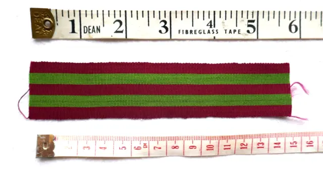 6 in / 16 cms   1895  INDIA GENERAL SERVICE   MEDAL Ribbon,  NOT a Modern Repro,